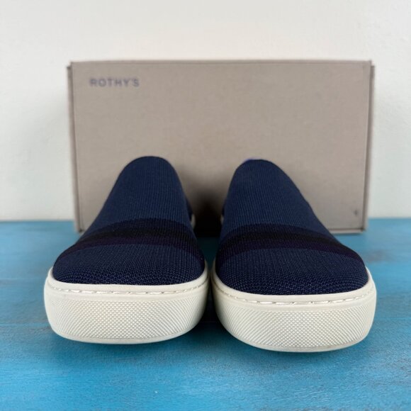 Rothy's The Original Slip On Sneaker Night Stripe Shoes Women's Size 11 - Picture 3 of 9